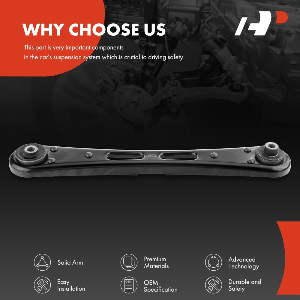 A-Premium Rear Left Right Lower Control Arm, with Bushing, Compatible with Fo...