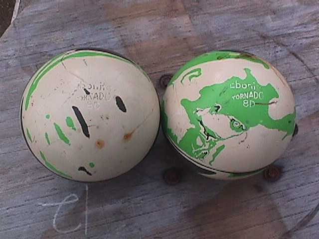 Ebonite Tornado Duckpin Bowling Balls