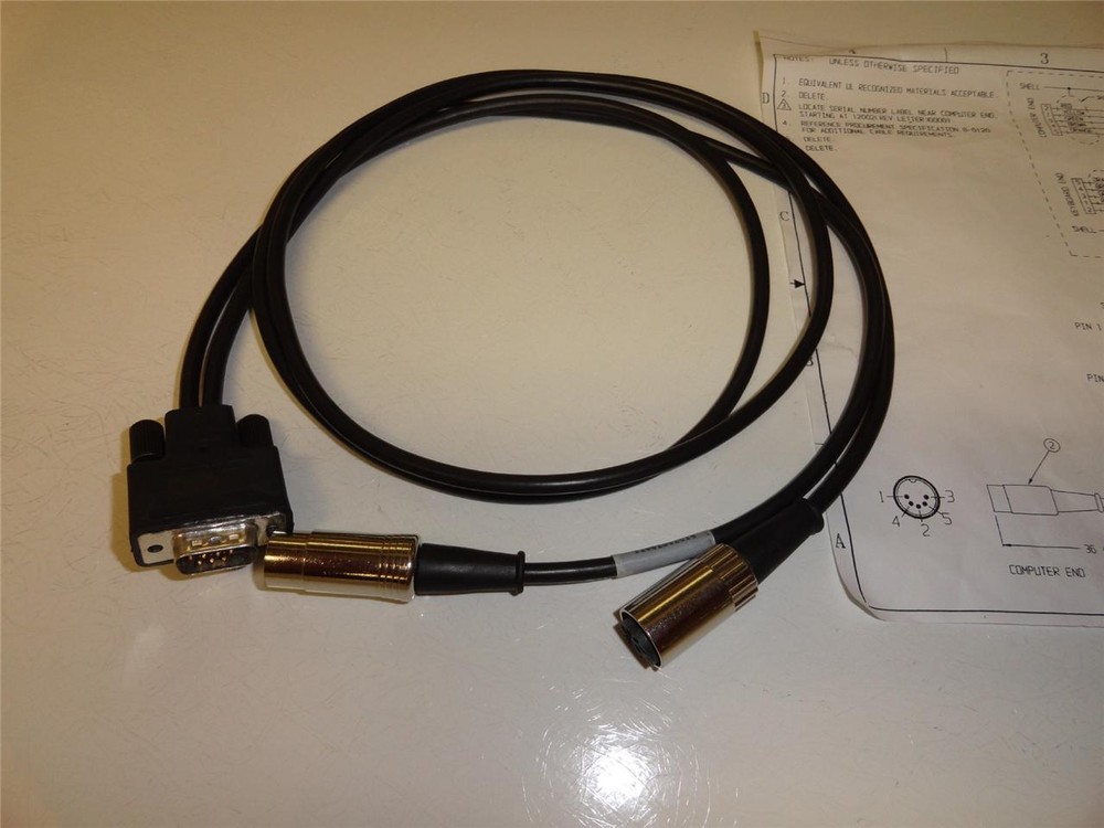 Datalogic 8-0120-02 keyboard wedge DB9M Cable SP400/QS6000  E35