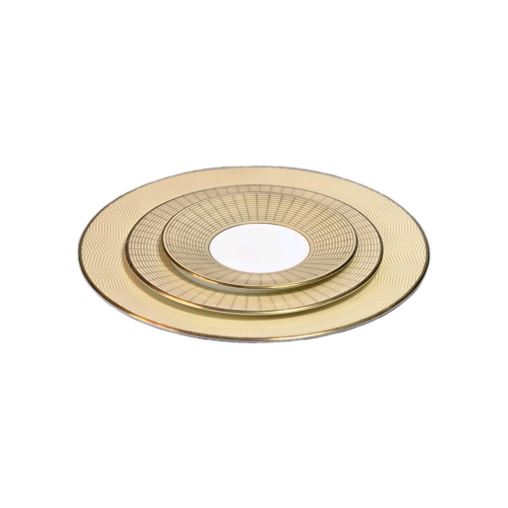 Richard Ginori Dandy Gold Three  Piece Place Setting "Italy"