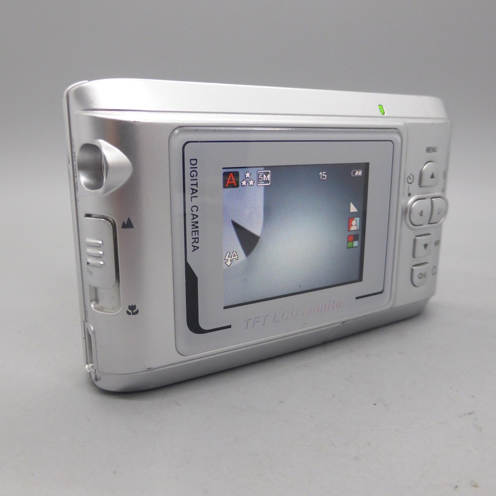 TCM 5.0MP Compact Digital Camera Silver Tested