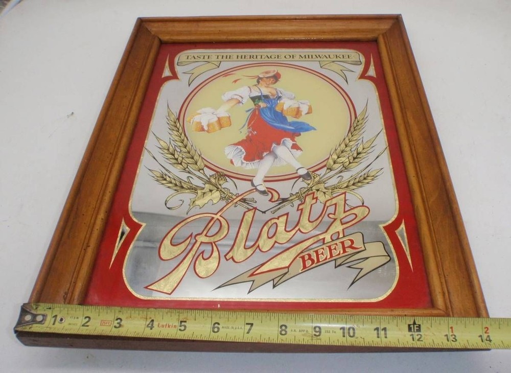 Blatz Beer Mirror Sign
