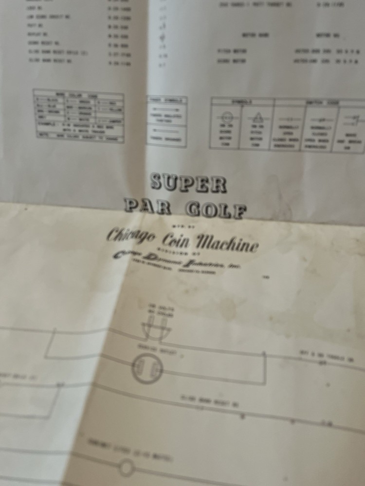 Super Par Golf Pinball Schematic