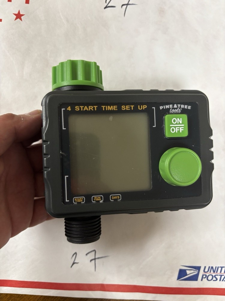 Pine Tree Tools 1 outlet Timer - Programmable Timer For Garden Hose, Automatic