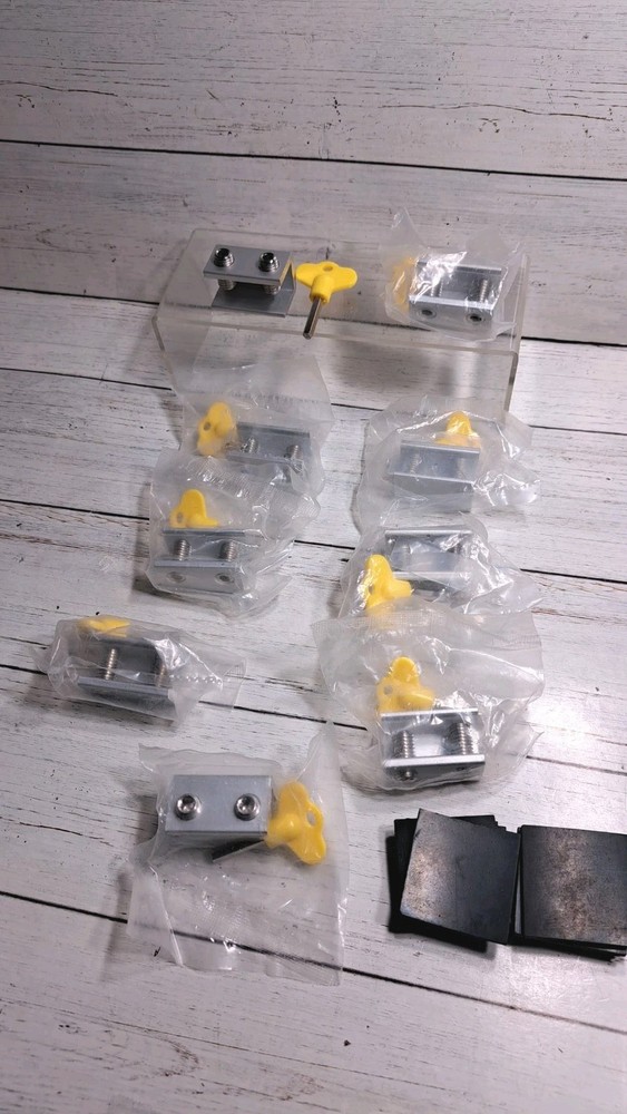 Window Stopper Security Lock with Key Adjustable Slide Easy Installation 9 Pack