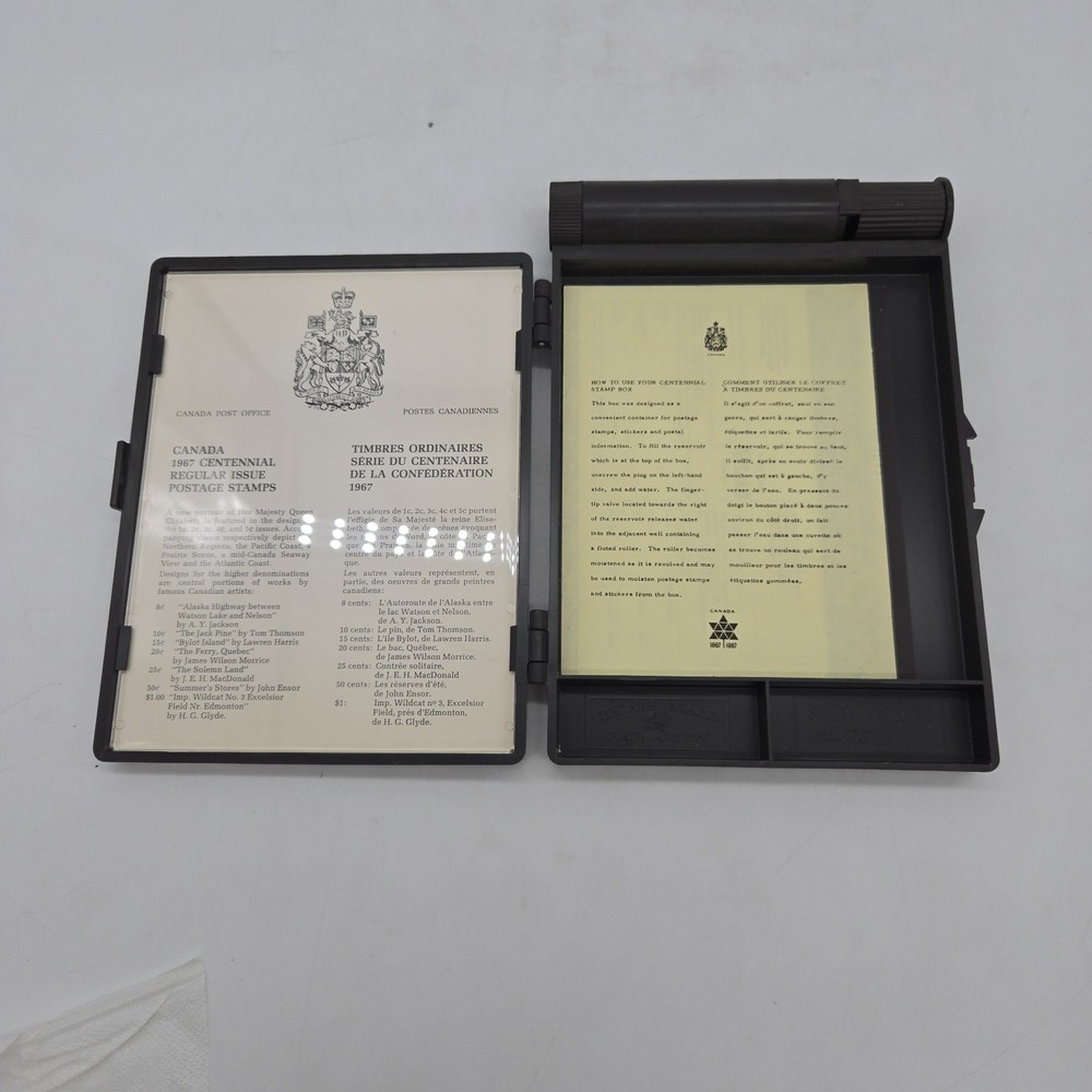 Canada Stamp Box Display Case - Centennial Issue 1867-1967 Souvenir Postage Box