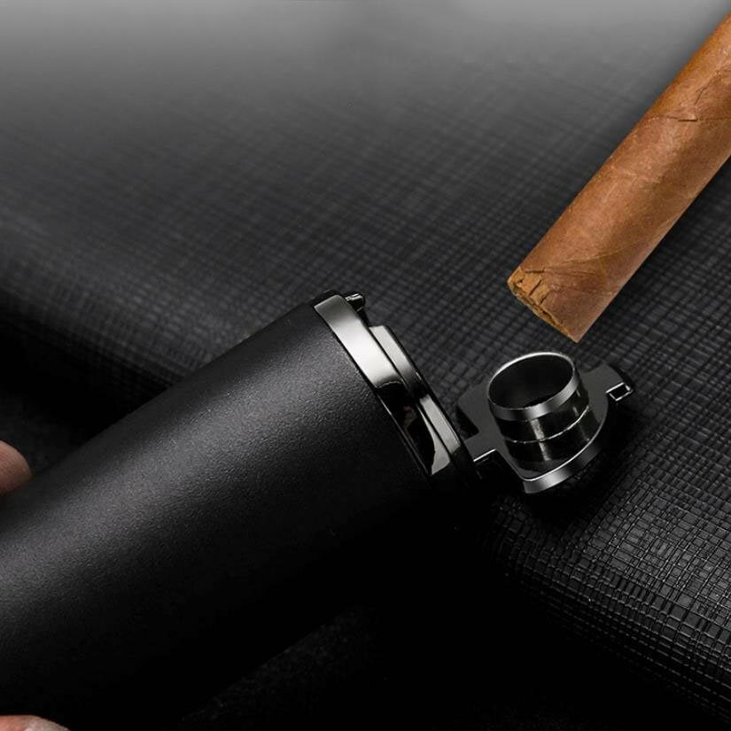 4 Jet Flame Torch Lighter Cigar Lighter Adjustable Refillable Butane Gas Gift