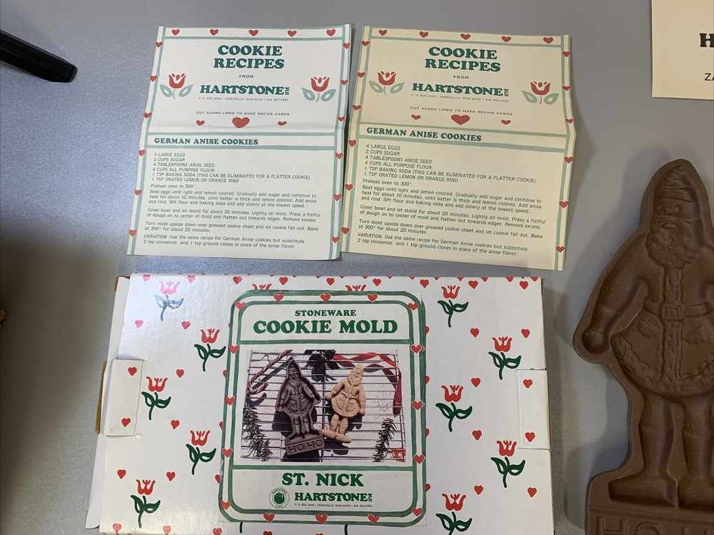 2 Cookie Cutter/Mold by HARTSTONE Design SANTA & Nutcracker Original box. 9"