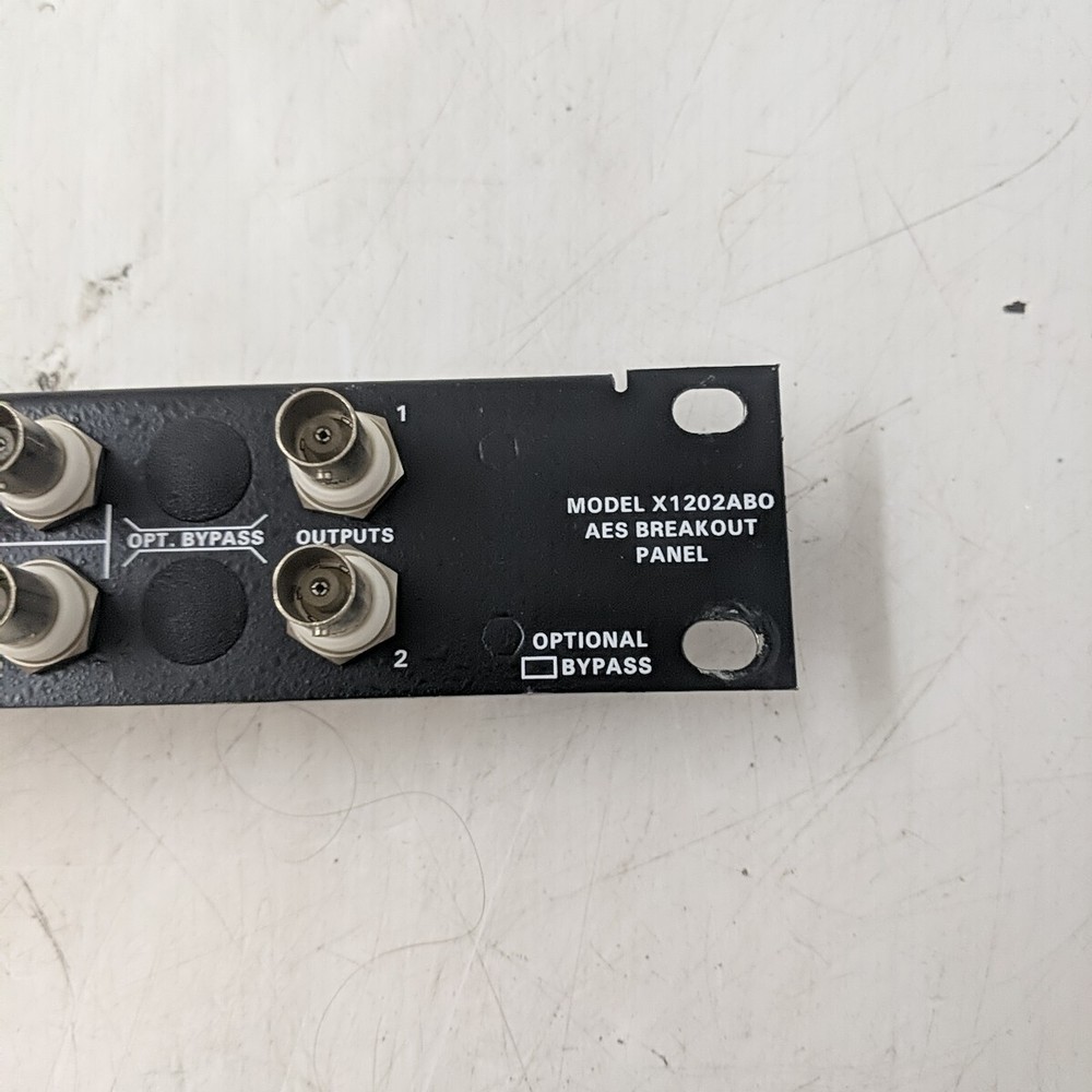 Evertz Micro Systems # X1202ABO AES Breakout Panel