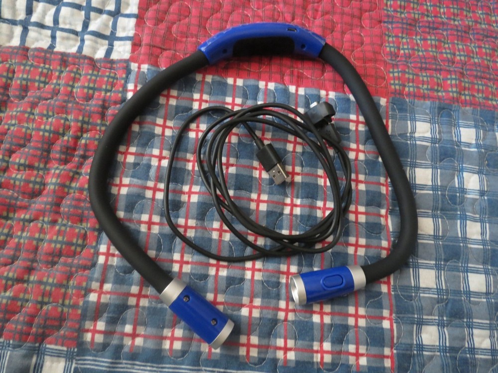 LEDBOKLI Black/Blue Neck Book Light for Reading in Bed.
