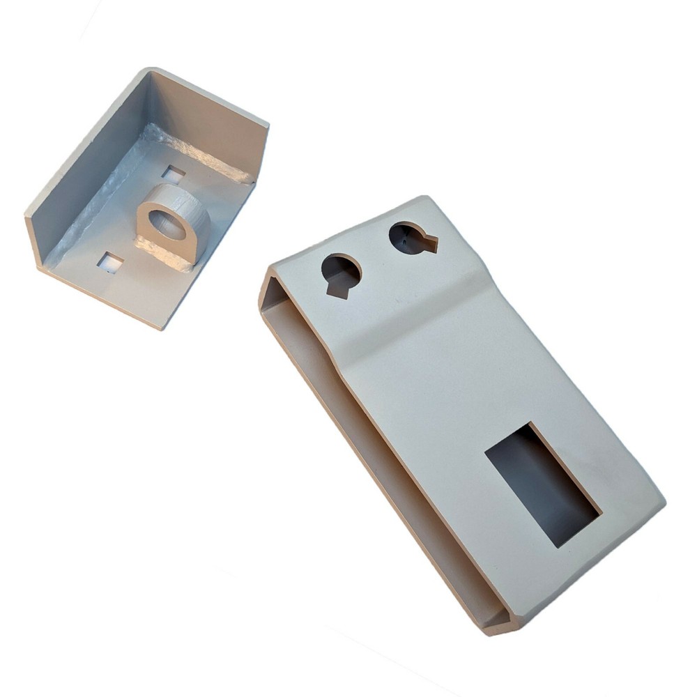 Heavy Duty Bolt-On Container Lockbox w/ D-Style Lock, Lock Box Mounting Template