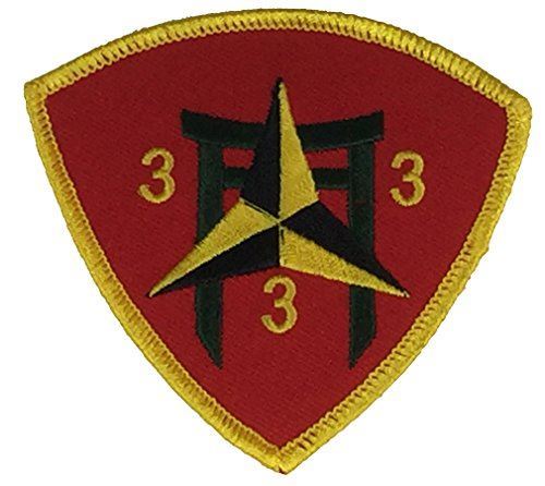 USMC THIRD BATTALION 3RD MARINE REGIMENT 3RD MARINE DIVISION MARDIV PATCH