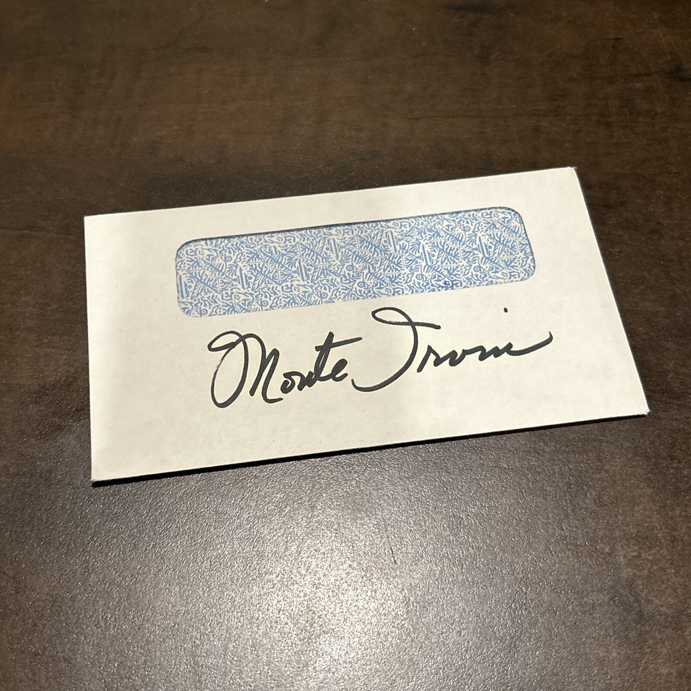 Monte Irvin HOF Signed Envelope Autograph