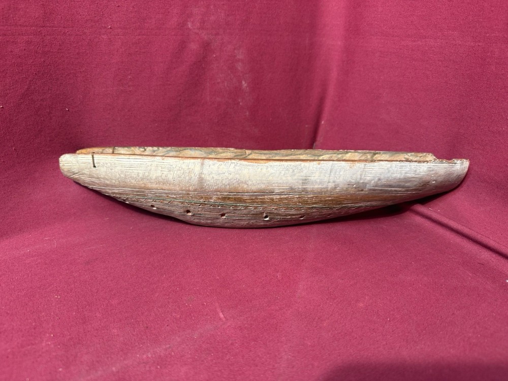 Vintage Carved Stone canoe