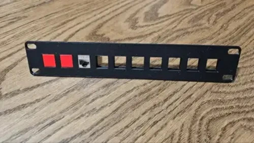 10-Inch Keystone Patch Panel - 10 Port - 1U