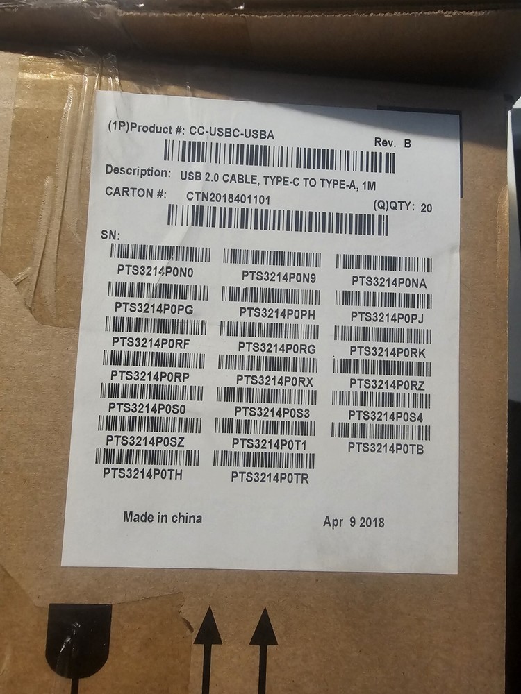 USB Type C DATA CABLE Ruckus Lot Of 100 Color-Black