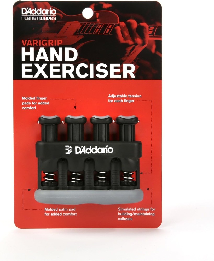 Comfortable D’Addario Varigrip - Customized Finger Strength & Callus Building