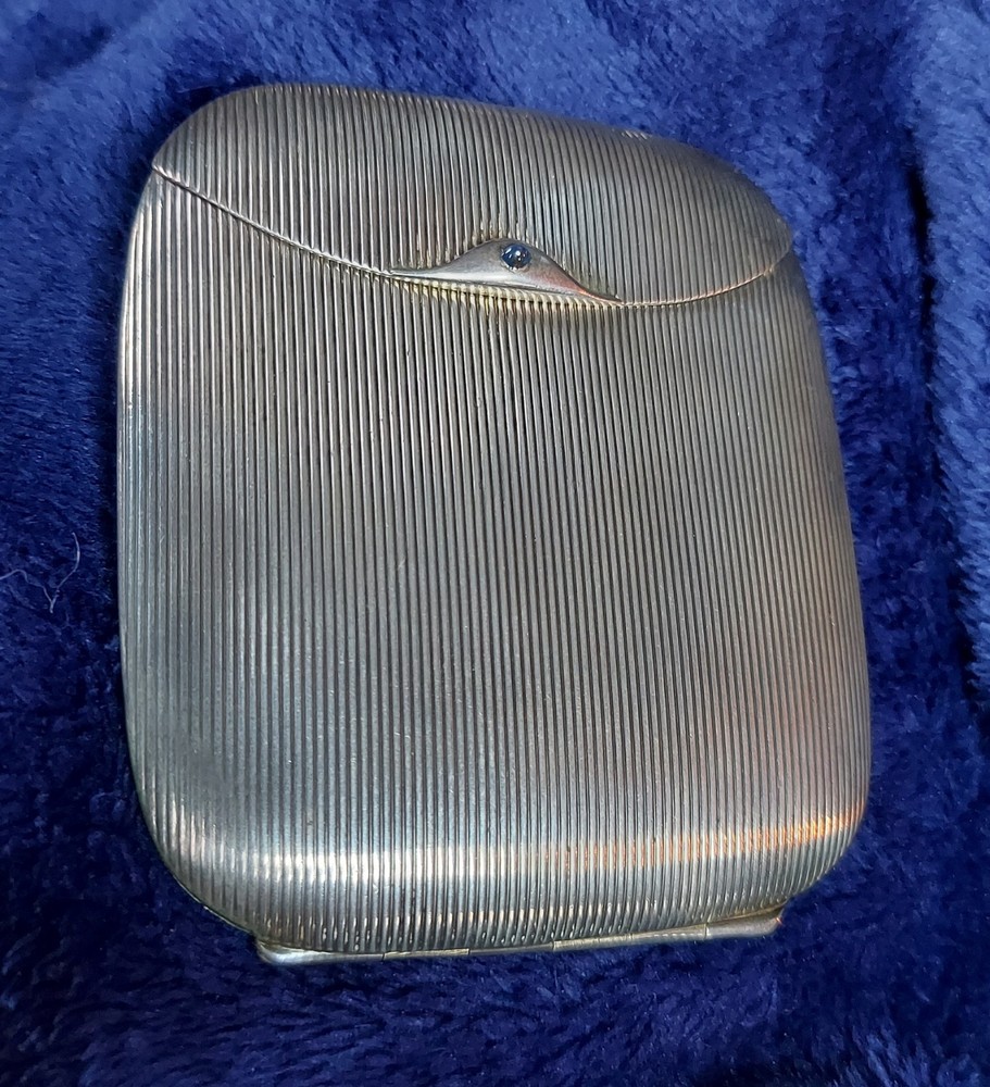 Art Deco Cigarette Case 925 Gresham Spring Hinges 3.6 Oz