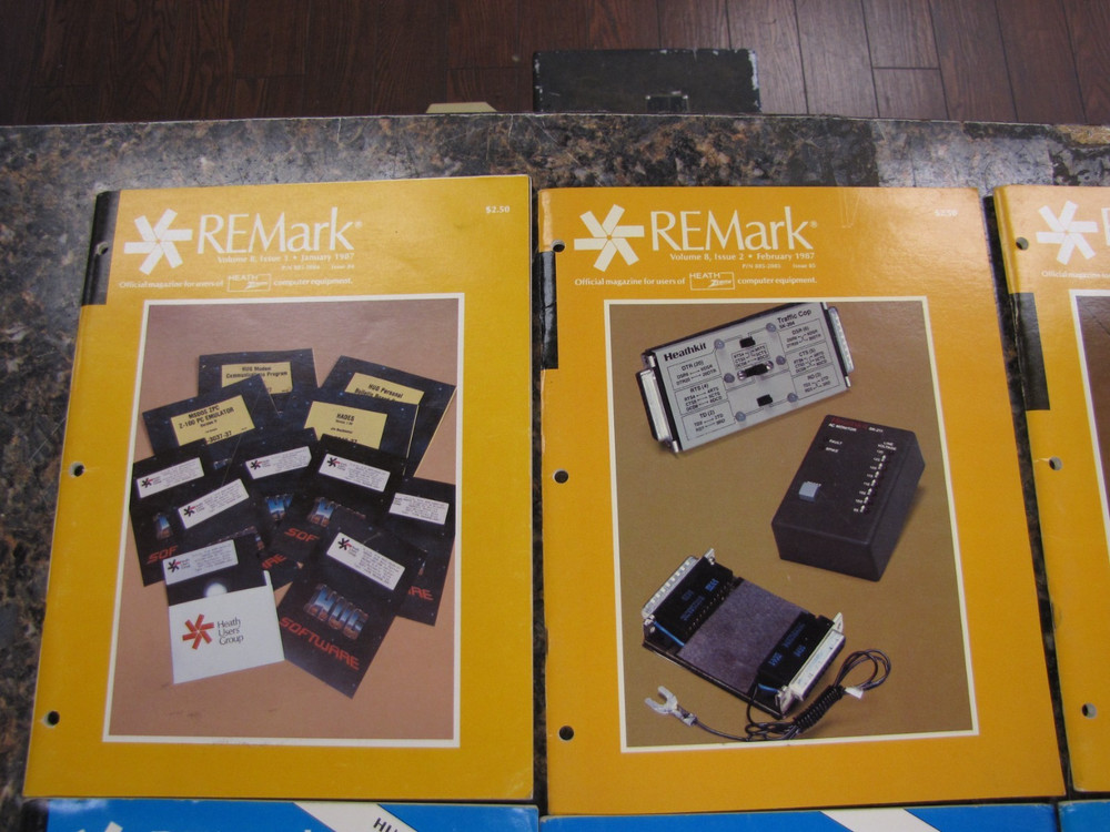 1987 REMark Heath Zenith User Group Magazines Computer Advertisements JAN-DEC