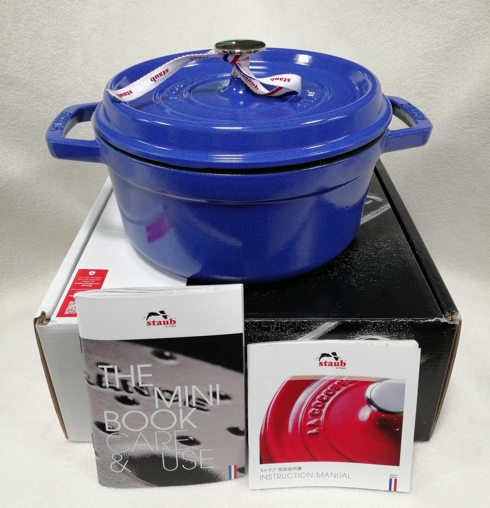 STAUB Cocotte Round Blueberry 22cm Authentic