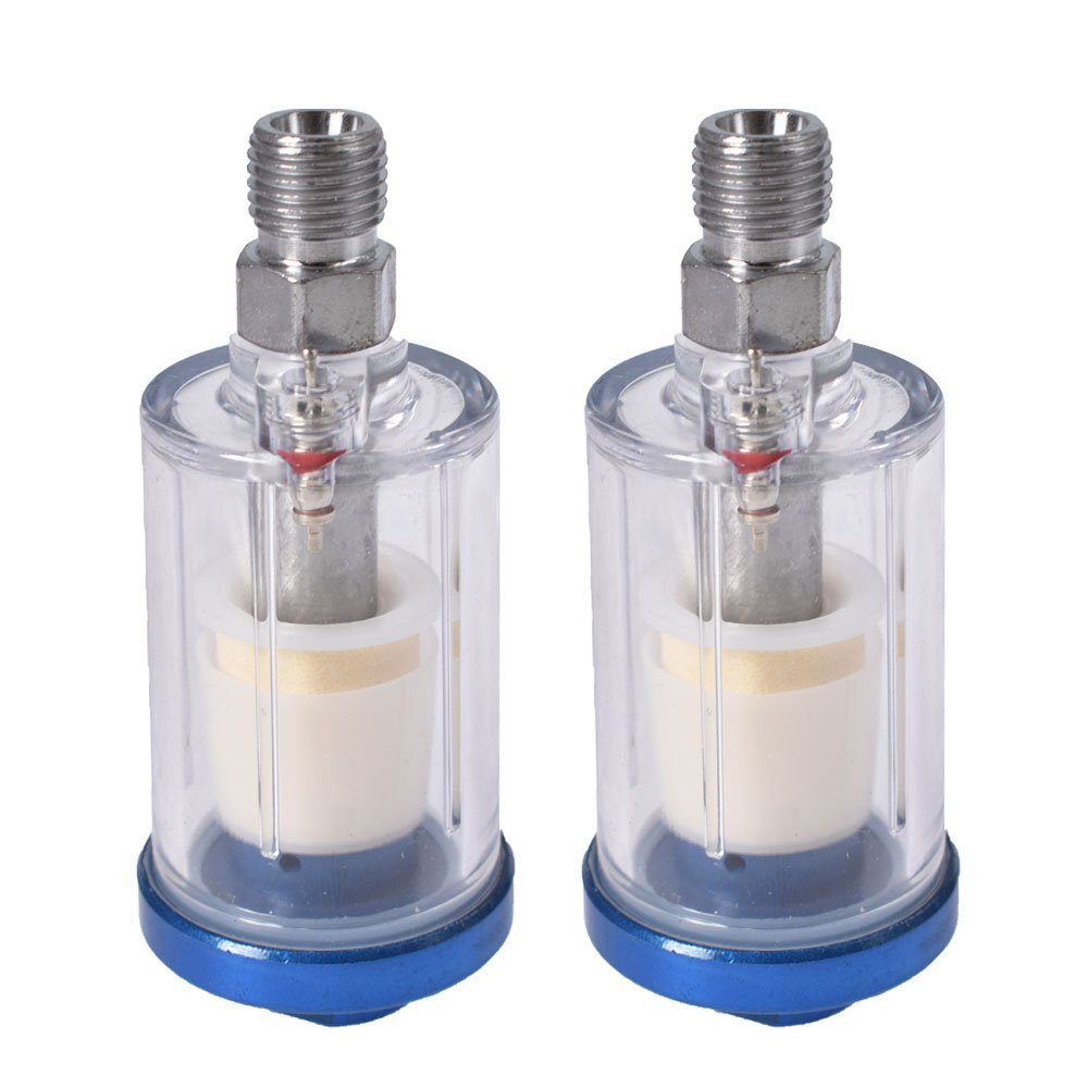 1/4" Air Brush Compressor Tool Oil Water Separator Filter Seperator Trap In Line
