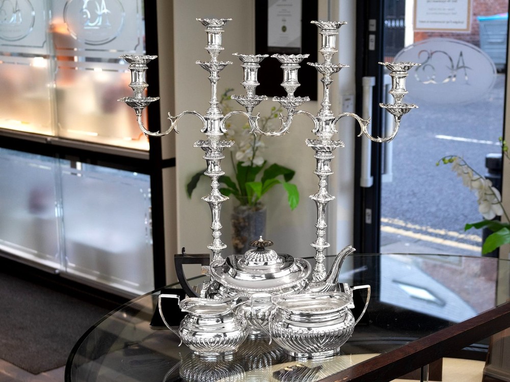Antique Sterling Silver Candelabra