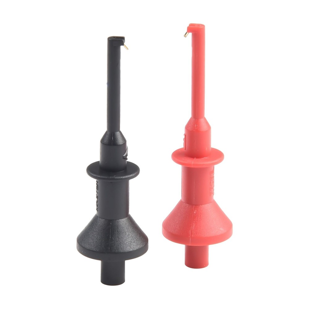 Testing Hook Clip Pair 2pcs with 4mm Threaded Leads for Multimeter Probing