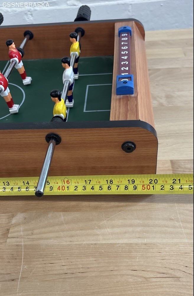 Tabletop foosball game 20x12x4