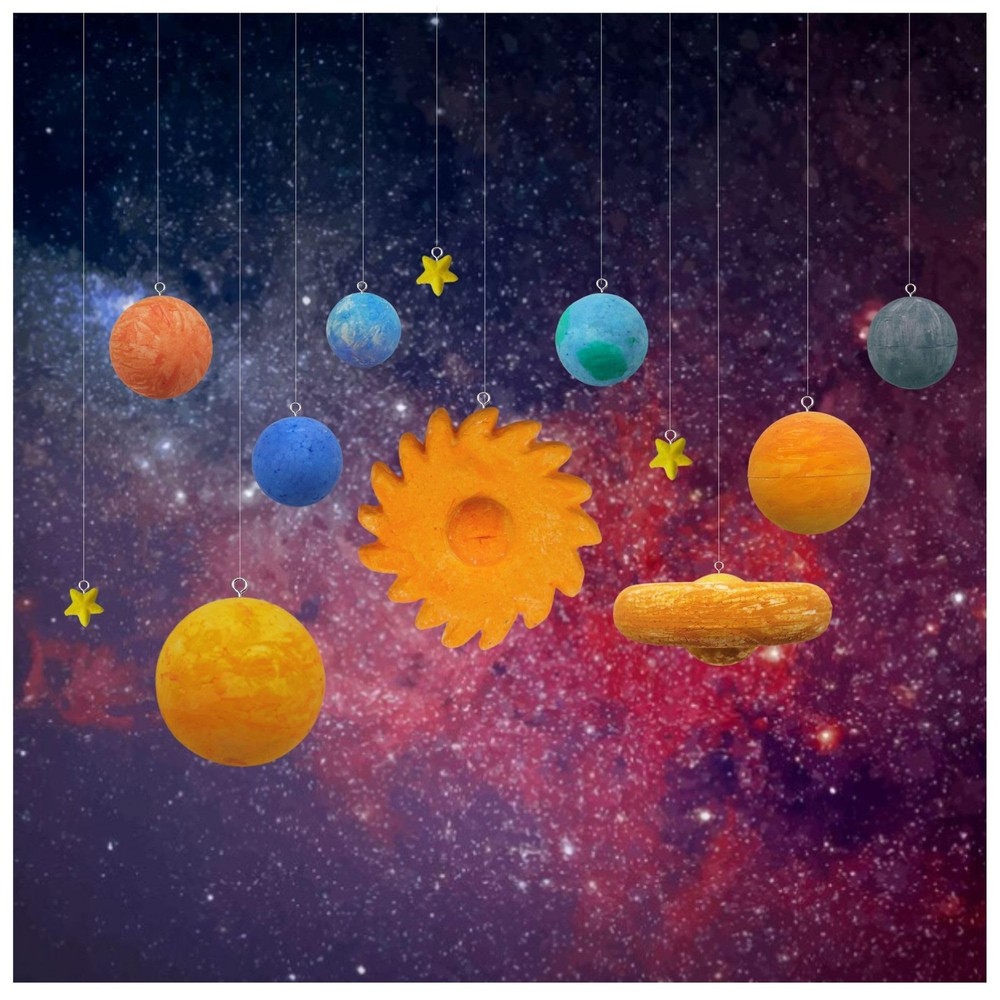 Solar System Model, DIY Project Kit, Easy to Medium, White
