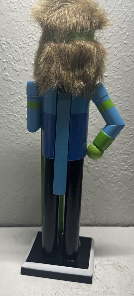 2015 Wooden Christmas Nutcracker Snowboarder 14" Tall