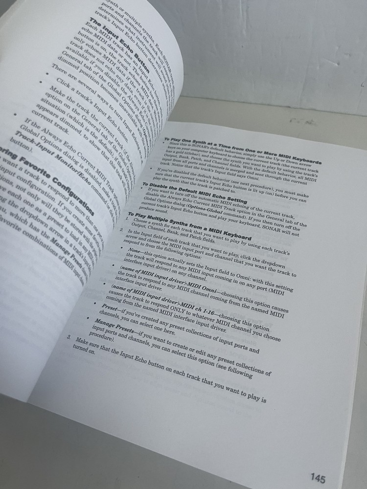 Sonar 3 User Guide Book Producer & Studio Edition Cakewalk Paperback