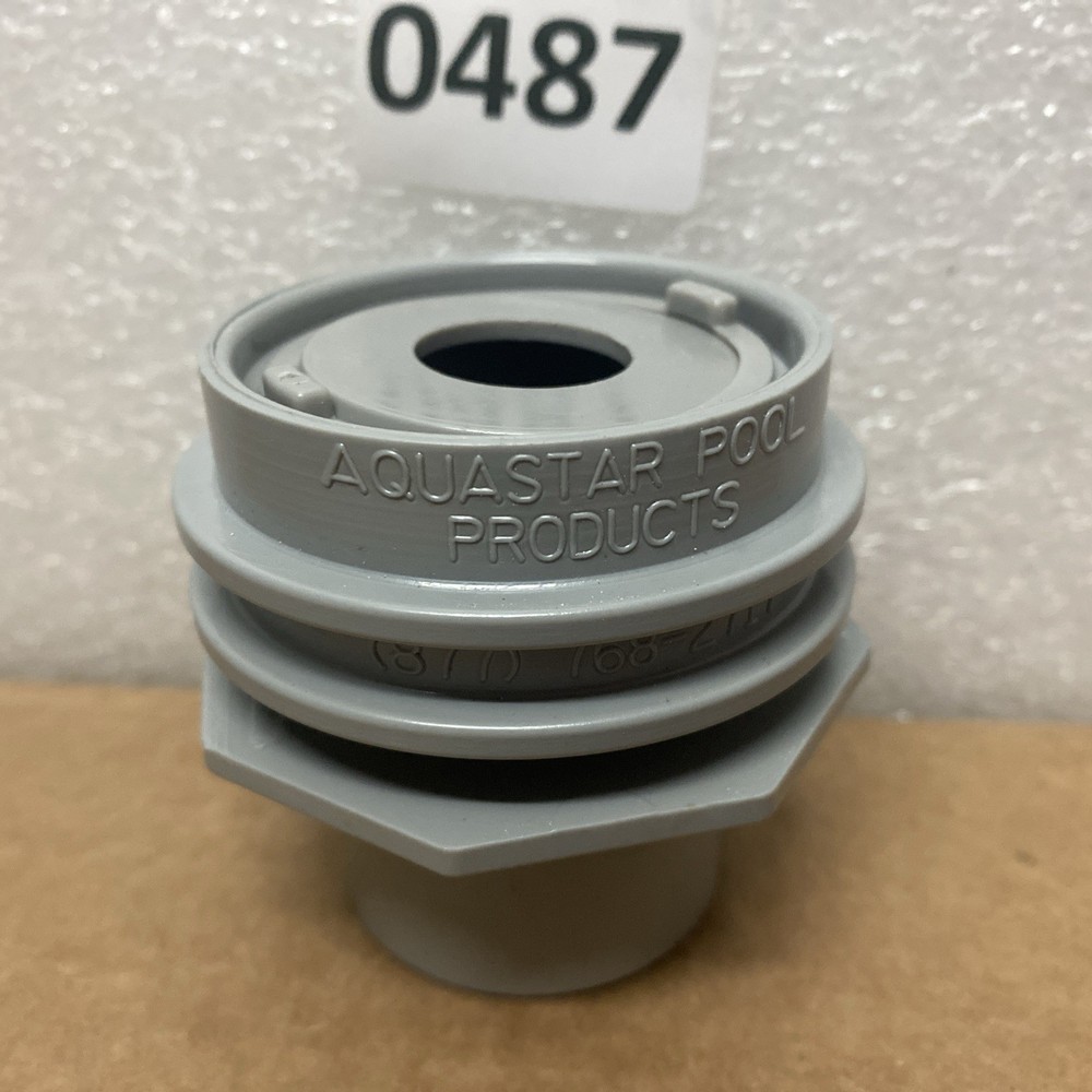 Aquastar 300-308 White 1-1/2" Pool Flush Mount Return Fitting