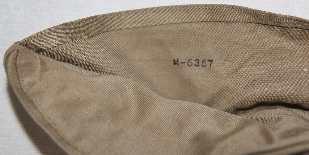 ORIGINAL WWII KHAKI COTTON GARRISON CAP