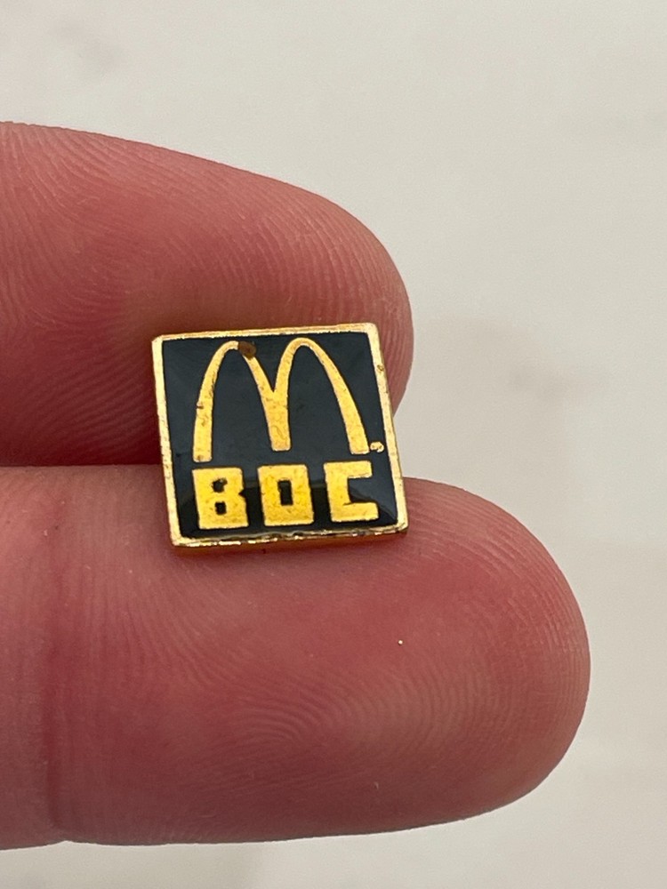 McDonald's BOC Enamel Lapel Pin Basic Operations Course Burger University