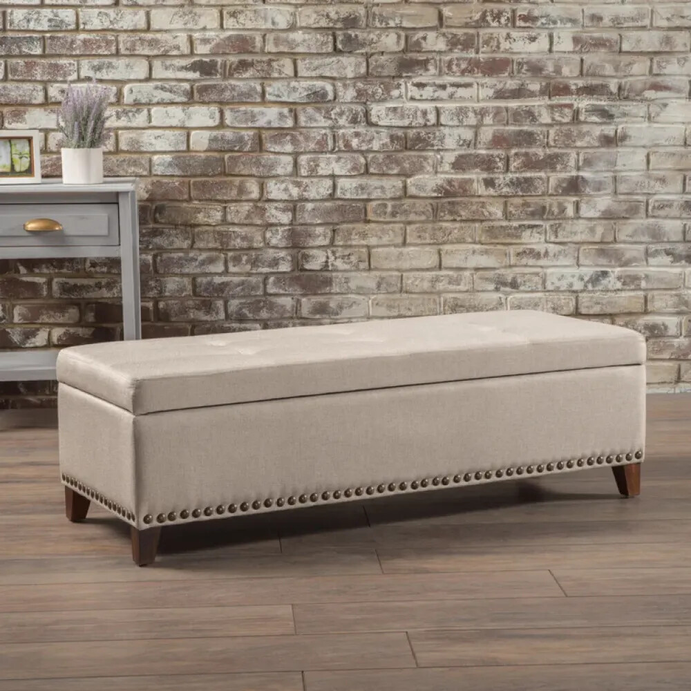Versatile Baltimore Ottoman with Hidden Storage for Home Essentials