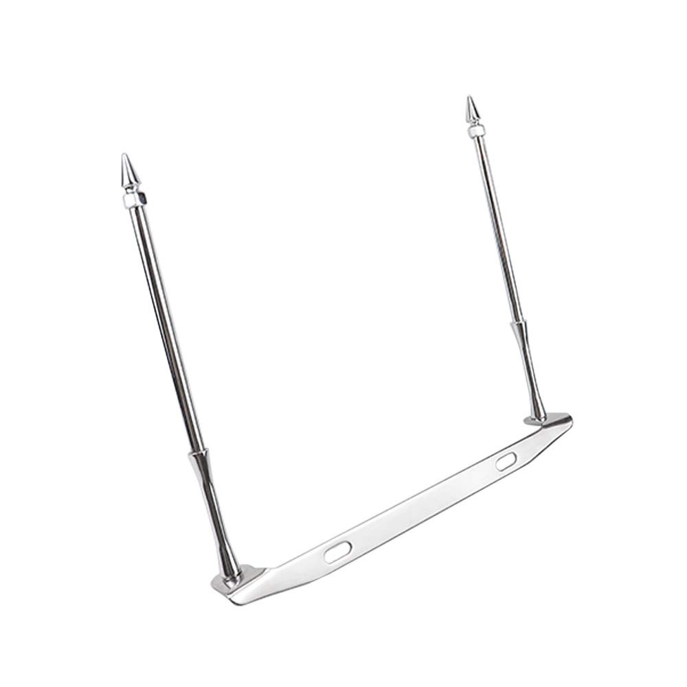 Motorcycle License Plate Mount Double Flag Holder Flag Pole