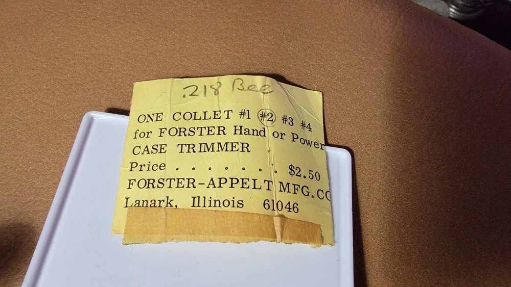 Forster Original Case Trimmer Collet #2