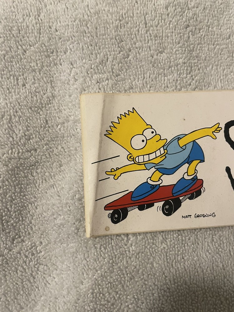 THE SIMPSONS 1990 BUMPER STICKER
