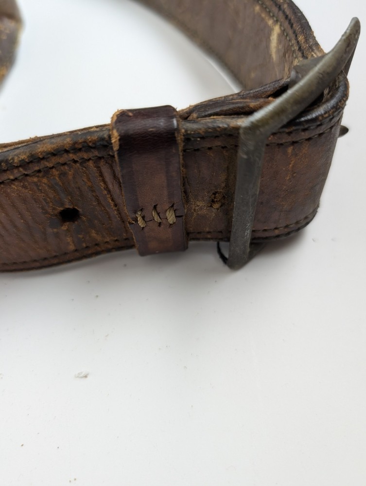 Vintage Leather Shotgun Shell Ammo Belt 11 Loop 58” ROG S