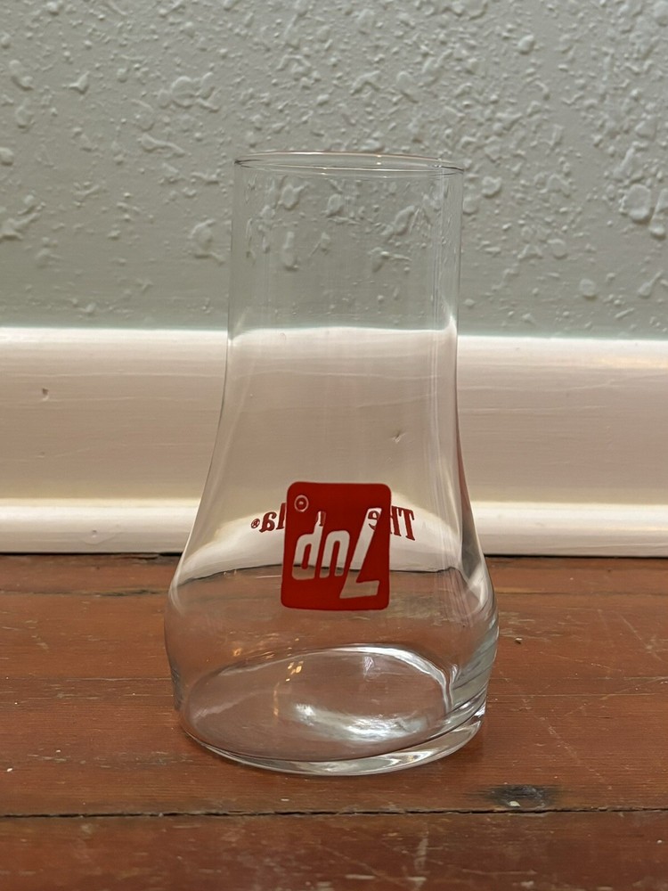 1970s 7UP “The Uncola” upside-down drinking glasses