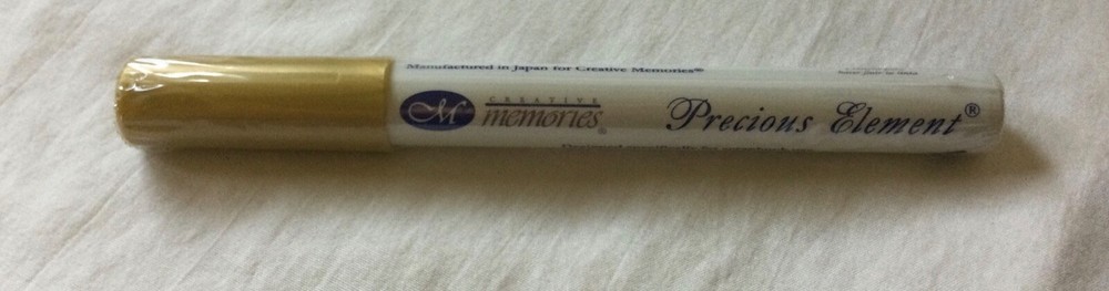 NEW Creative Memories Precious Element Gold Marker