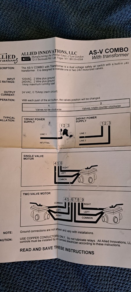 Spa Control & Transformer Allied Innovations AS-V Combo