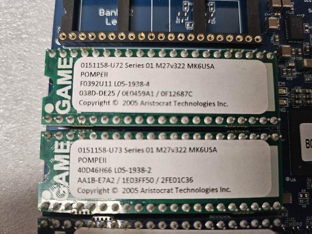 Aristocrat MK6-XP Pompeii Software Sets with MK6-XP Memory Expansion Board.