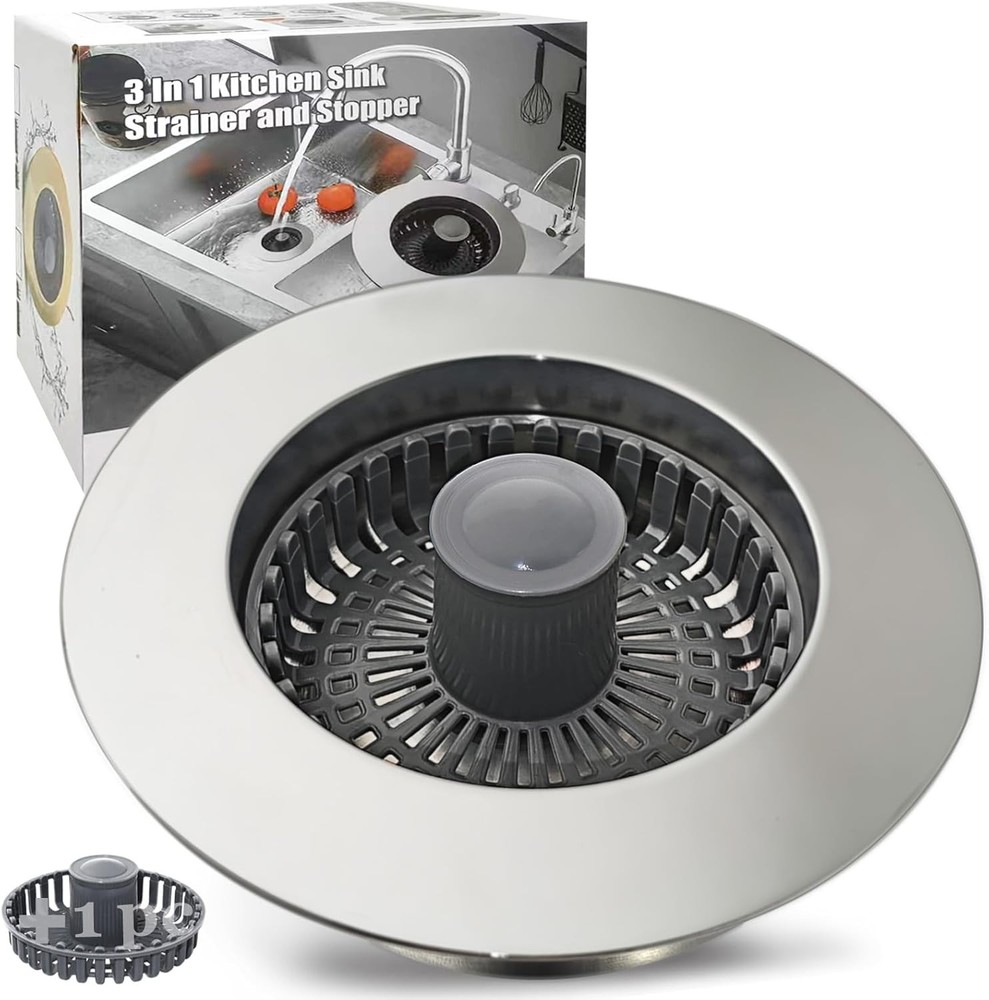 Anli Kitchen Sink Drain Strainer, 1  Up Kitchen Sink Sper, with an