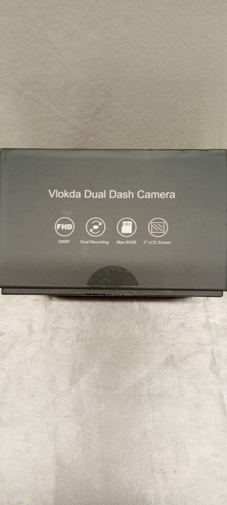 Front & Inside dual dash cam VOLKDA V50 Open Box