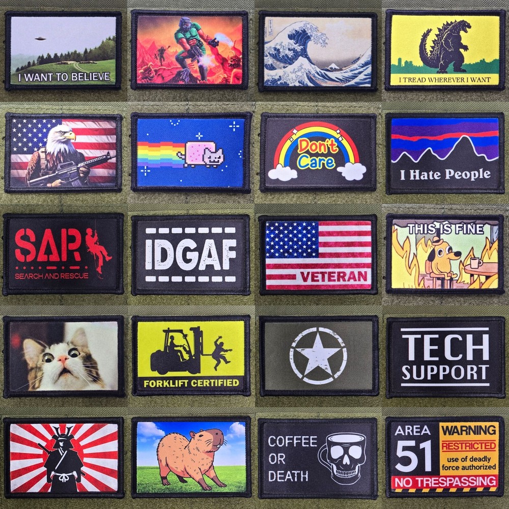 Anonymour Hacker Patch Protest Moral Tactical Meme USA Flag Hook & Loop 3x2