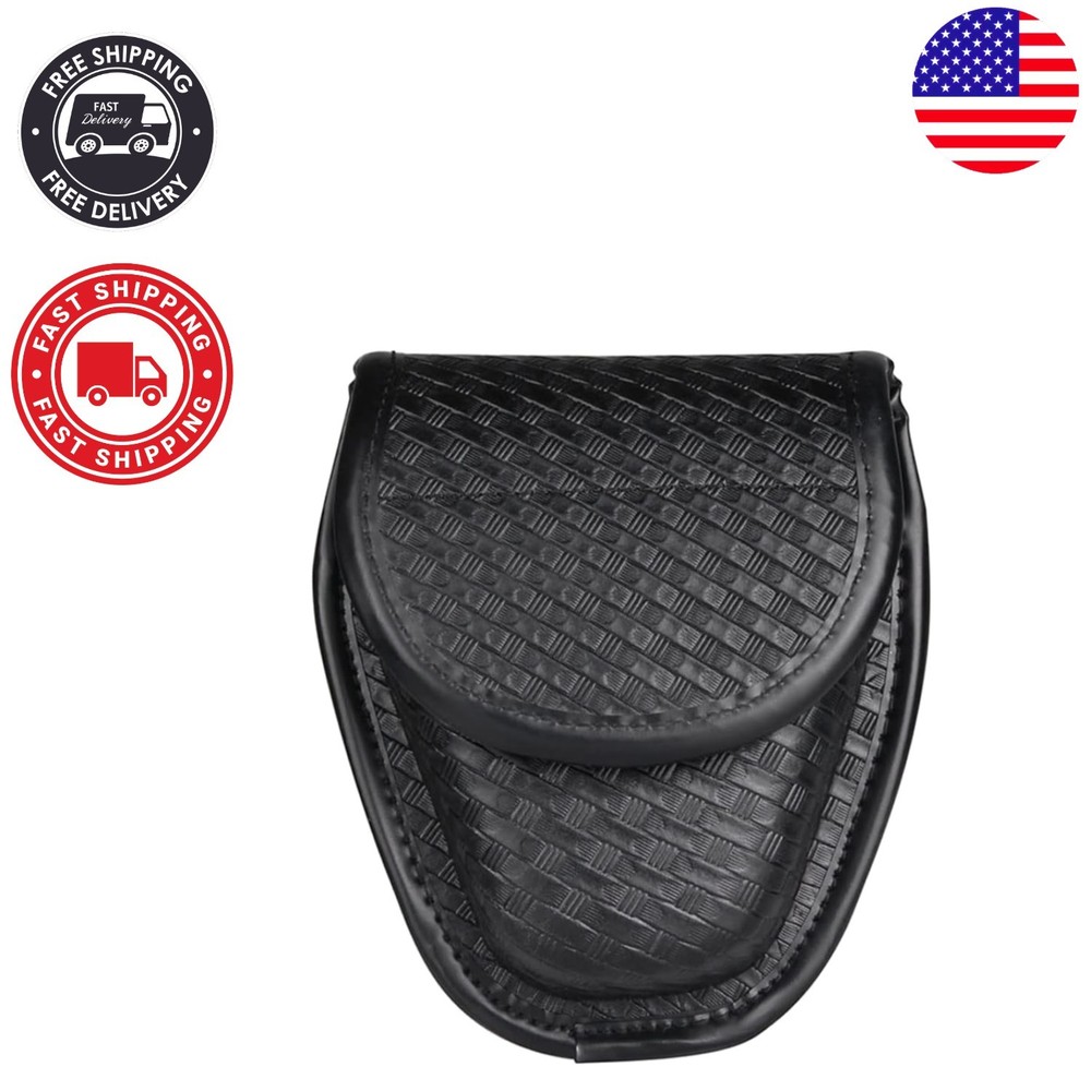 Versatile Molded Handcuff Case with Hidden Snap Closure - Fits 2" & 2.25" Belts