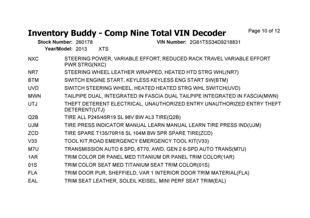 Fuse Box Engine Fits 13 XTS 967424