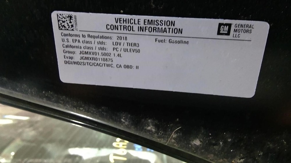 CRUZE 2018 Transmission Shift 1002631
