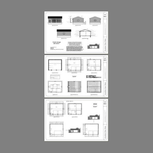 30x24 2-Car Garage -- 720 sqft -- PDF Floor Plan -- Model 1A